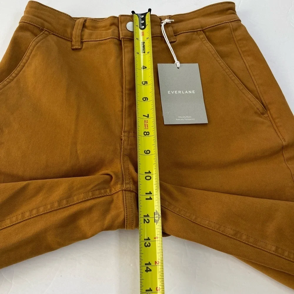 Everlane The Straight Leg Crop Size 2 Short Golden Brown New with Tags - Picture 8 of 10